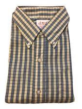 Vintage Dangos' Durapress Men's No Iron Shirt Large Button Down Collar Long Slv