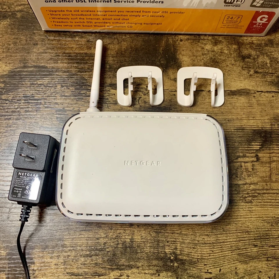 NETGEAR DG834G Wireless-G Router with Built-in ADSL Modem DG834G V4 108 Mbps SDL - Image 2 of 4