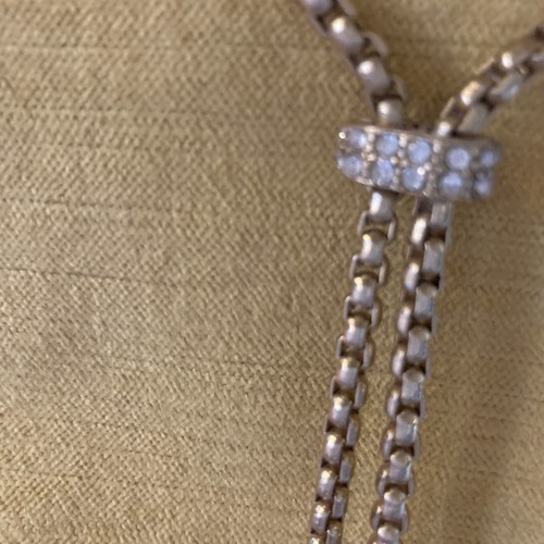 J. CREW Lariat Halskette glänzend Gold PL Doppelquasten LANGE Kette - Bild 4 von 7