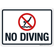 No Diving Sign, Pool Sign, SI-6644 