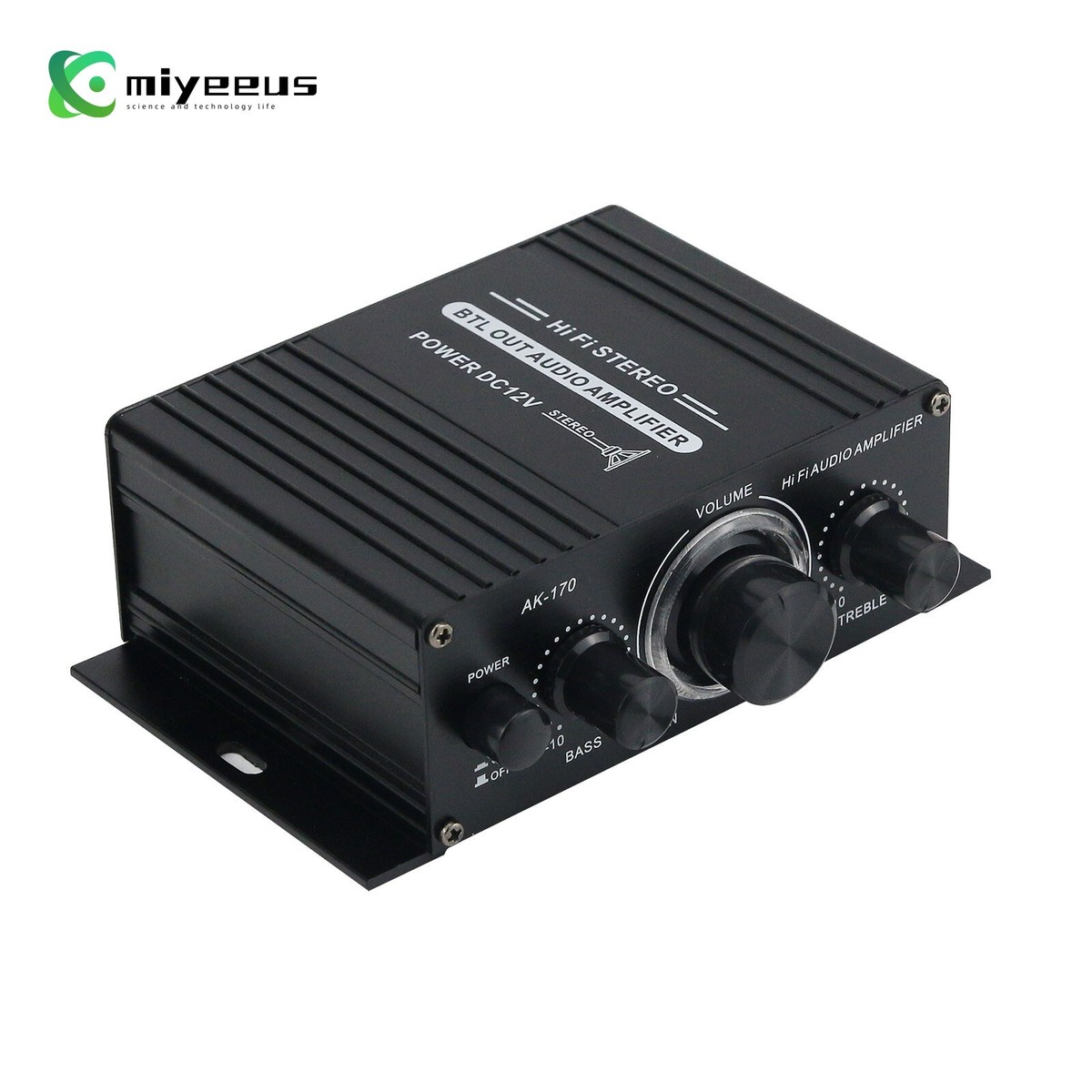 AK-170 Mini Power Amplifier 20+20W HiFi Stereo 2CH With Blue LED