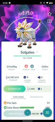 Solgaleo - Trade 20kstardust - Registered Solgaleo  already require