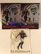 2021 Illusions Football #ILL-16 JaMarr Chase ILLUSIONISTS Acetate ROOKIE & 2base