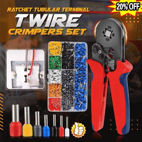Ratchet Tubular Terminal Wire Crimpers Tool Set eBay