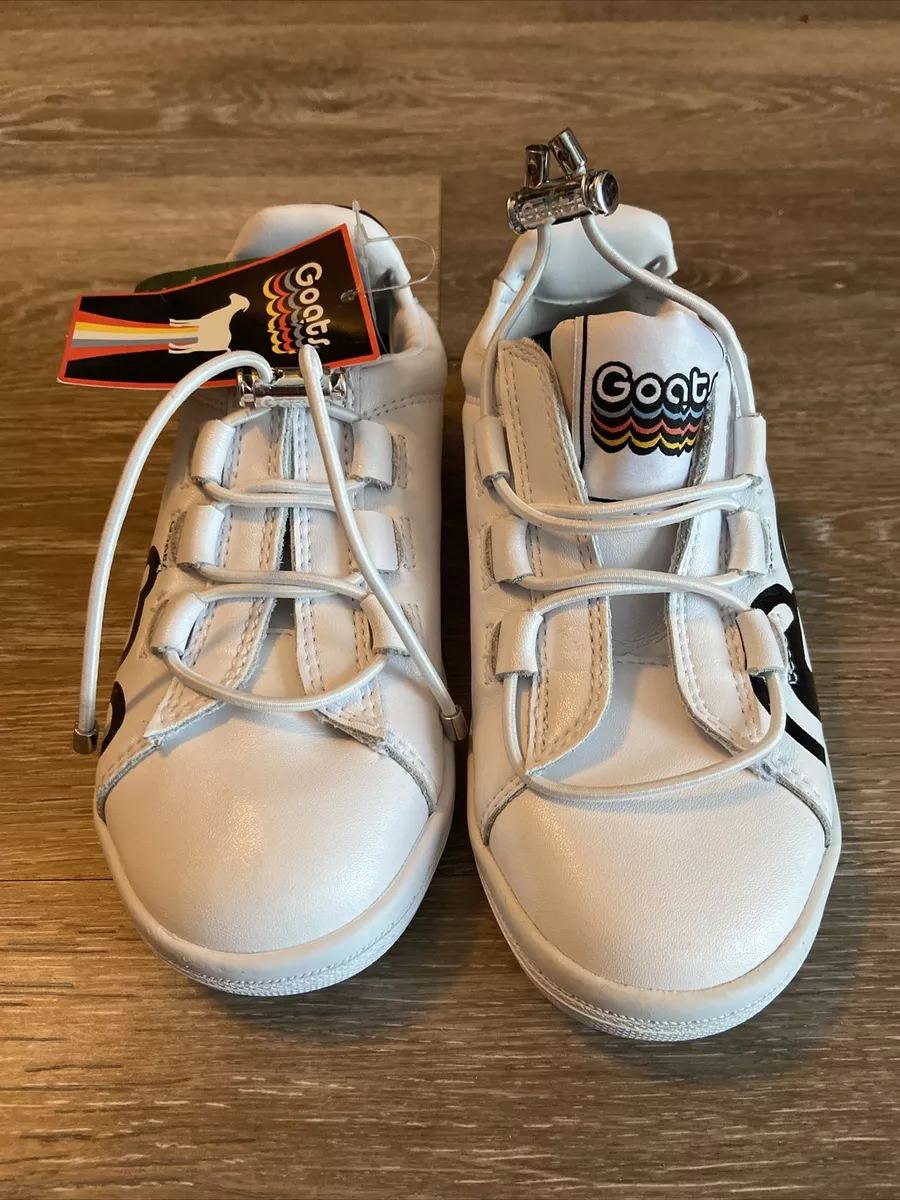 GOATS Slides Sneakers SHOES White Leather Kids US 10.5 eBay