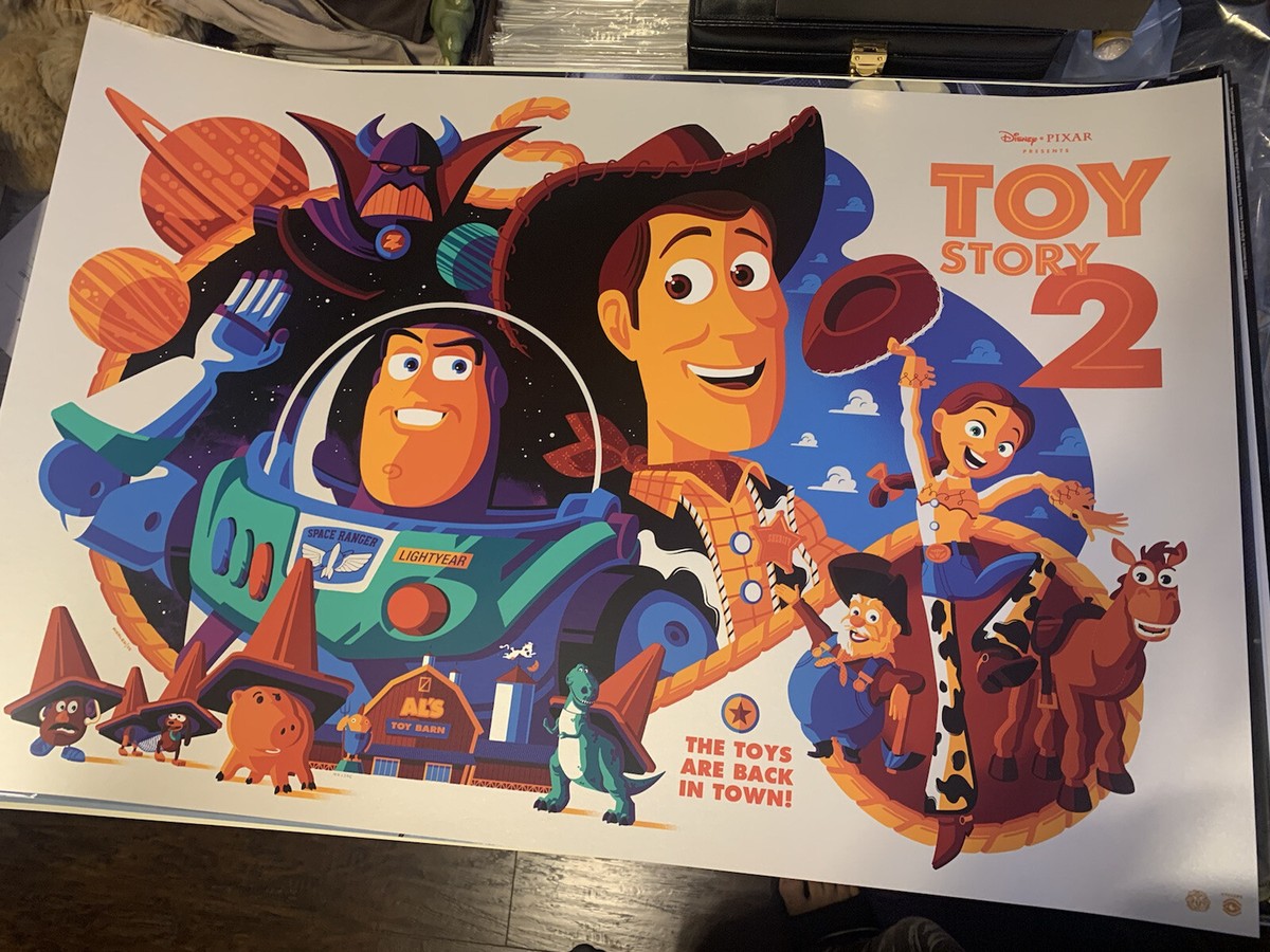 その他 PIXAR Toy Story Poster Figure Mondo Screenprint Poster Disney Pixar Toy Story 2 Tom Whalen