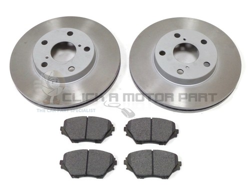 FRONT 2 BRAKE DISCS AND PADS FOR TOYOTA RAV4 RAV 4 2.0 D4D 1.8 VVTi ...