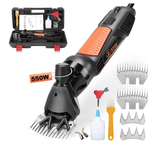 Sheep Shears 550W, Professional Electric Sheep Clippers, 6 Speeds Farm Livestock