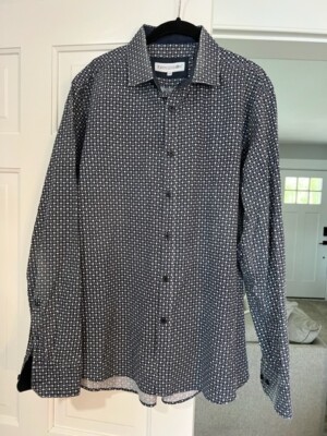 John Lennon Men's Button Down Long Sleeve Shirt Size L