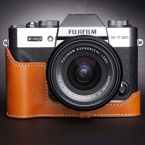Handmade Leather Camera Half Cover Protection Case Base For Fujifilm X-T30 ii - Picture 13 of 19