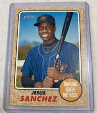 2017 Topps Heritage Minor League #116- JESUS SANCHEZ Rookie RC Card.. rookie card picture