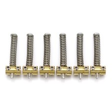 6Pcs Tele Guitar Bridge Saddles Brass Compensated Saddles for Tele TL Guitar