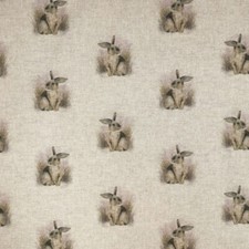 Chatham Glyn Rabbit All Over on beige background  Fabric 80% Cotton  140cm Wide