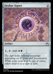 Orzhov Signet #263 Ravnica Remastered MTG