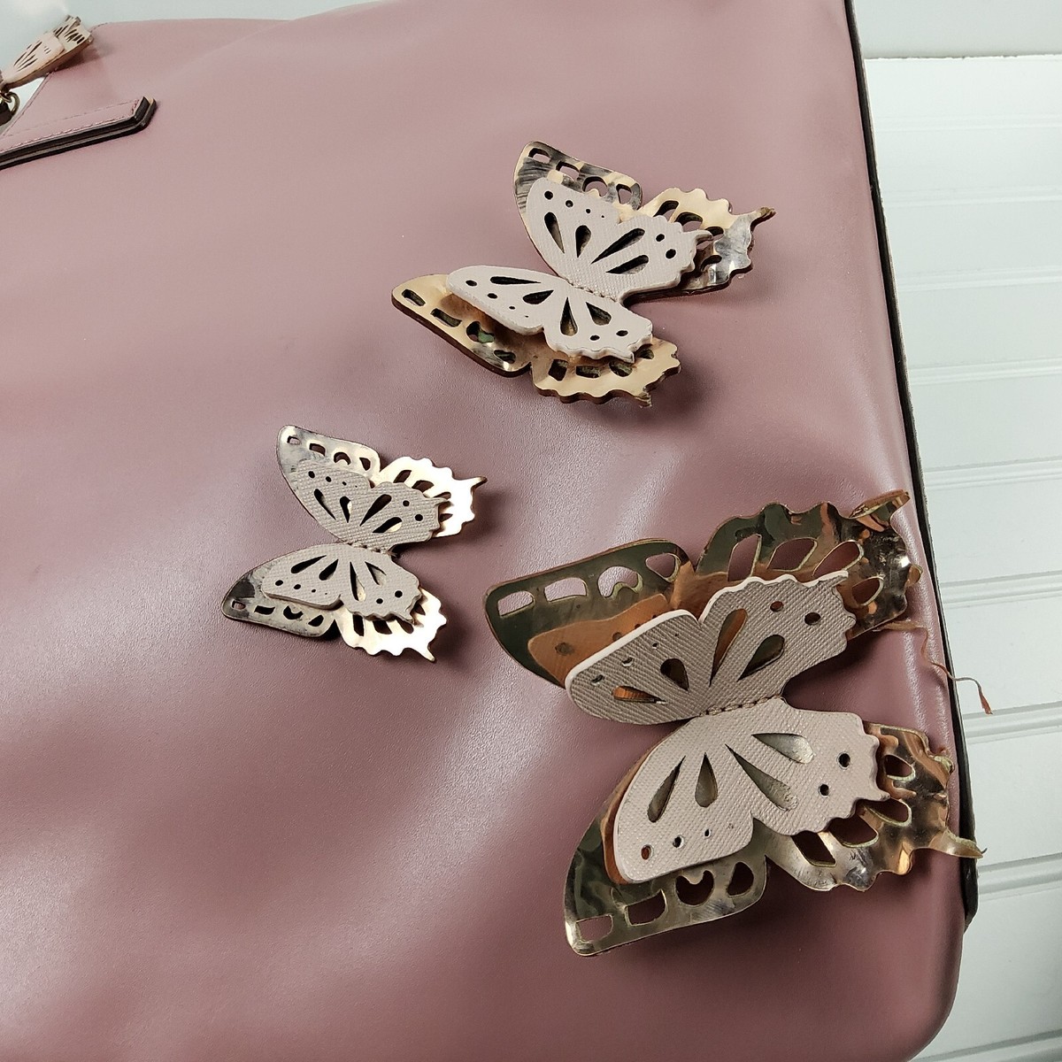 BUTTERFLY - acada92264① Kate Spade NY All The Buzz Metallic Butterfly Tote Shoulder