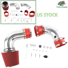 Cold Air Intake Kit + RED Filter For 1996-05 Chevy S10 Blazer GMC Jimmy 4.3L V6