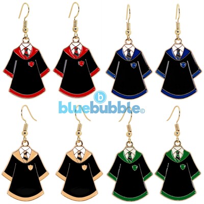 Bluebubble MAGIC SCHOOL Umhang Ohrringe Hexe Zauberer Magisch Kostüm Spaß Cool