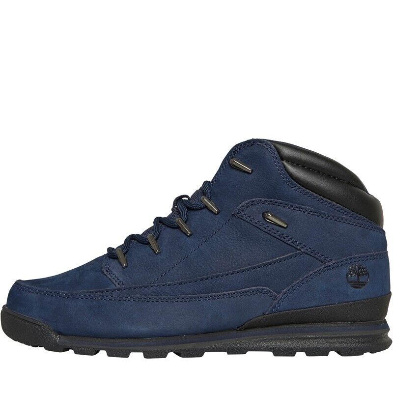 Timberland Men's Euro Rock Mid Lace Boots Navy | eBay Timberland Men's Euro Rock Mid Lace Boots Navy | eBay