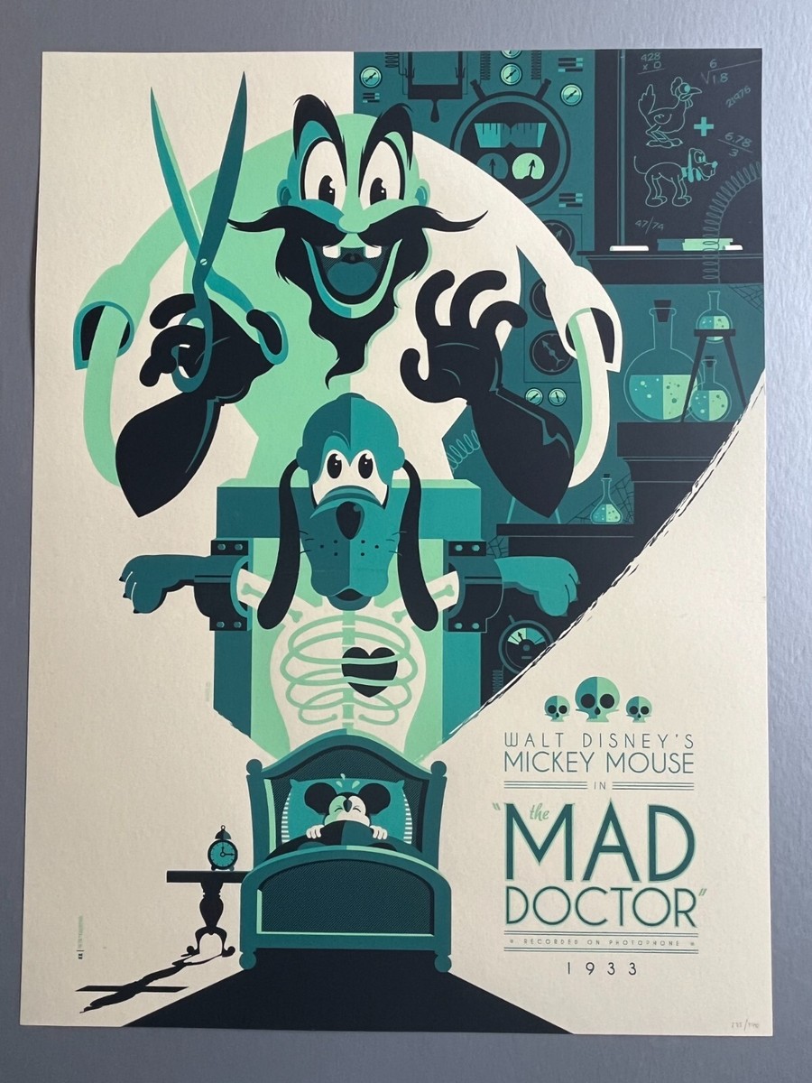 Walt Disney's Mickey Mouse in The Mad Doctor Tom Whalen L/E