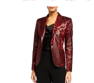 anne klein red jacket