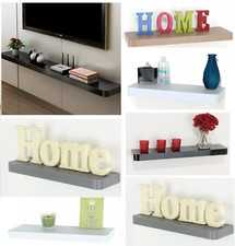 Floating Wooden Wall Shelves Home Decoration Display Unit TV Radiator Shelf New
