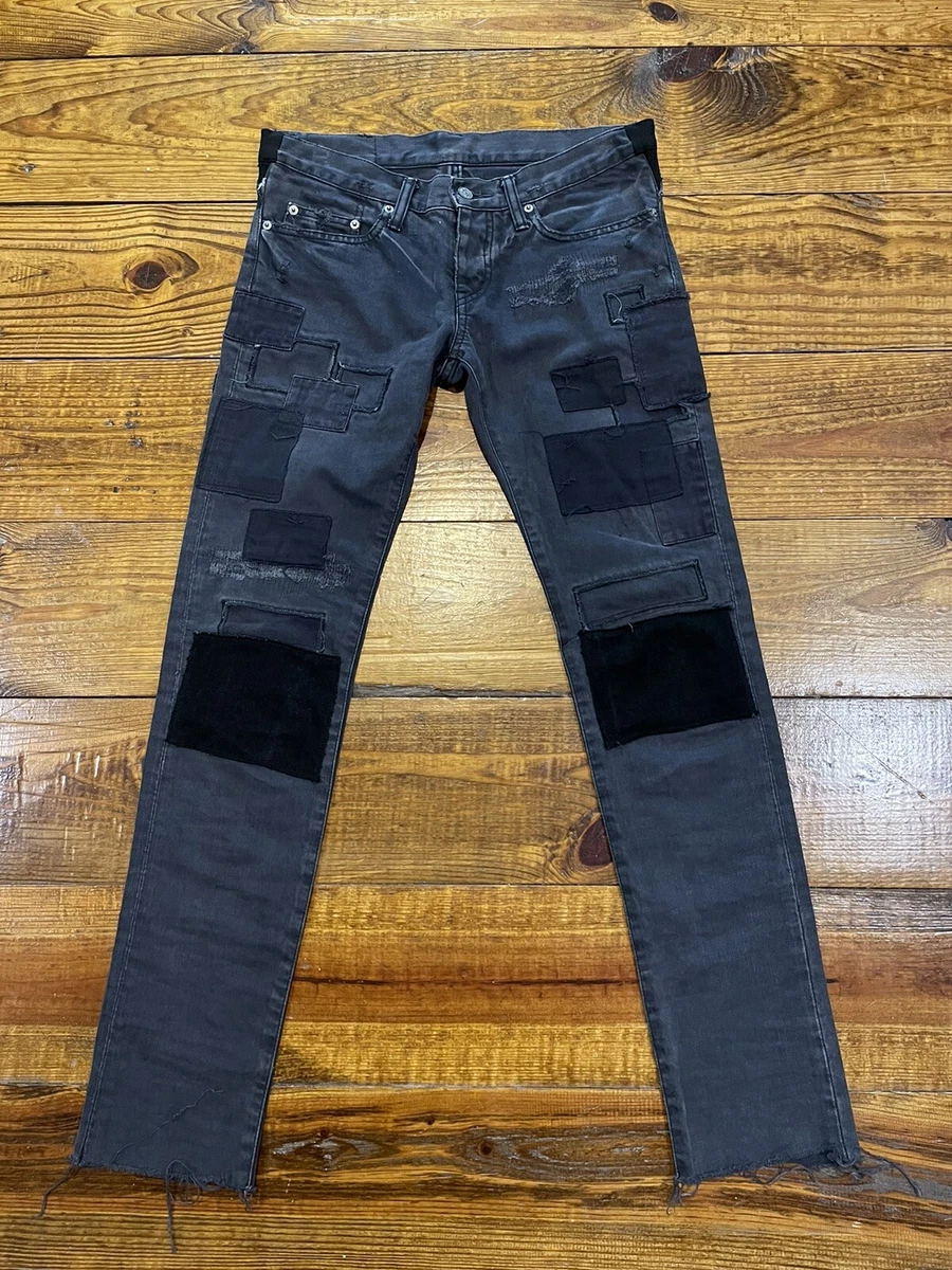 Hysteric Glamour Jeans Patchwork Black Denim Pants Waist M 31 Japan Vintage