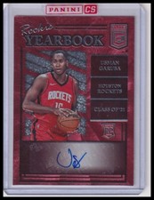 2021-22 Donruss Elite Usman Garuba RC #RY-UGA Rookie Yearbook Auto Rockets