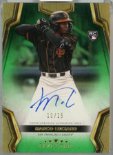 2024 Topps Five Star Marco Luciano Five Star Base Auto /15 Green #FSA-MLU