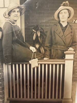 Real Photo Postcard Toronto, Ontario, Canada 2 Well-Dressed Women Coats & Hats