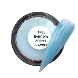 Coloured Acrylic Powder By Tnbl Baby Boy Blue Powder For Ombre Nails Ebay