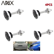 4 Push Button Quick Release Hood Bonnet Pins Lock Clip Auto Car Bumper Latch Kit