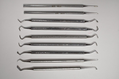 【裁断済み】ＨＯＭＥ　ＤＥＮＴＩＳＴ　ＰＲＯＦＥＳＳＩＯＮＡＬ 1〜5 Dental Instruments by American Dental MFG - Includes 9 PCS