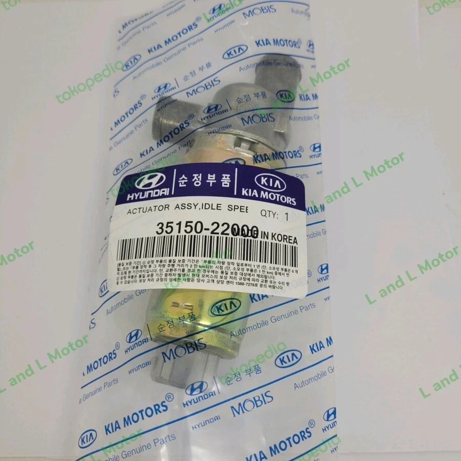 Válvula de control de aire de ralentí 35150-22000 para Audi Ferrari Hyundai Kia Saab VW Foto 2 de 4