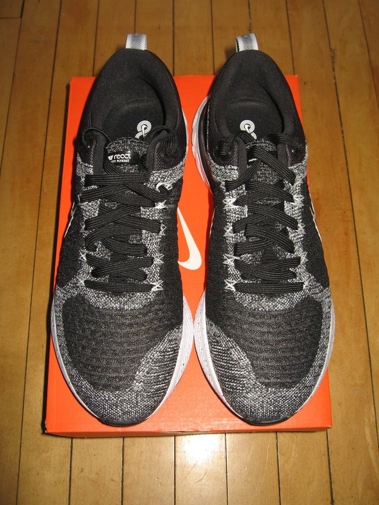Nike React Infinity Run Flyknit 2 White Black - Size 10