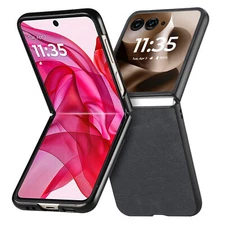 For Moto Razr Ultra 2025/ Razr+ 2025 Slim Fit Shockproof Leather Protective Case