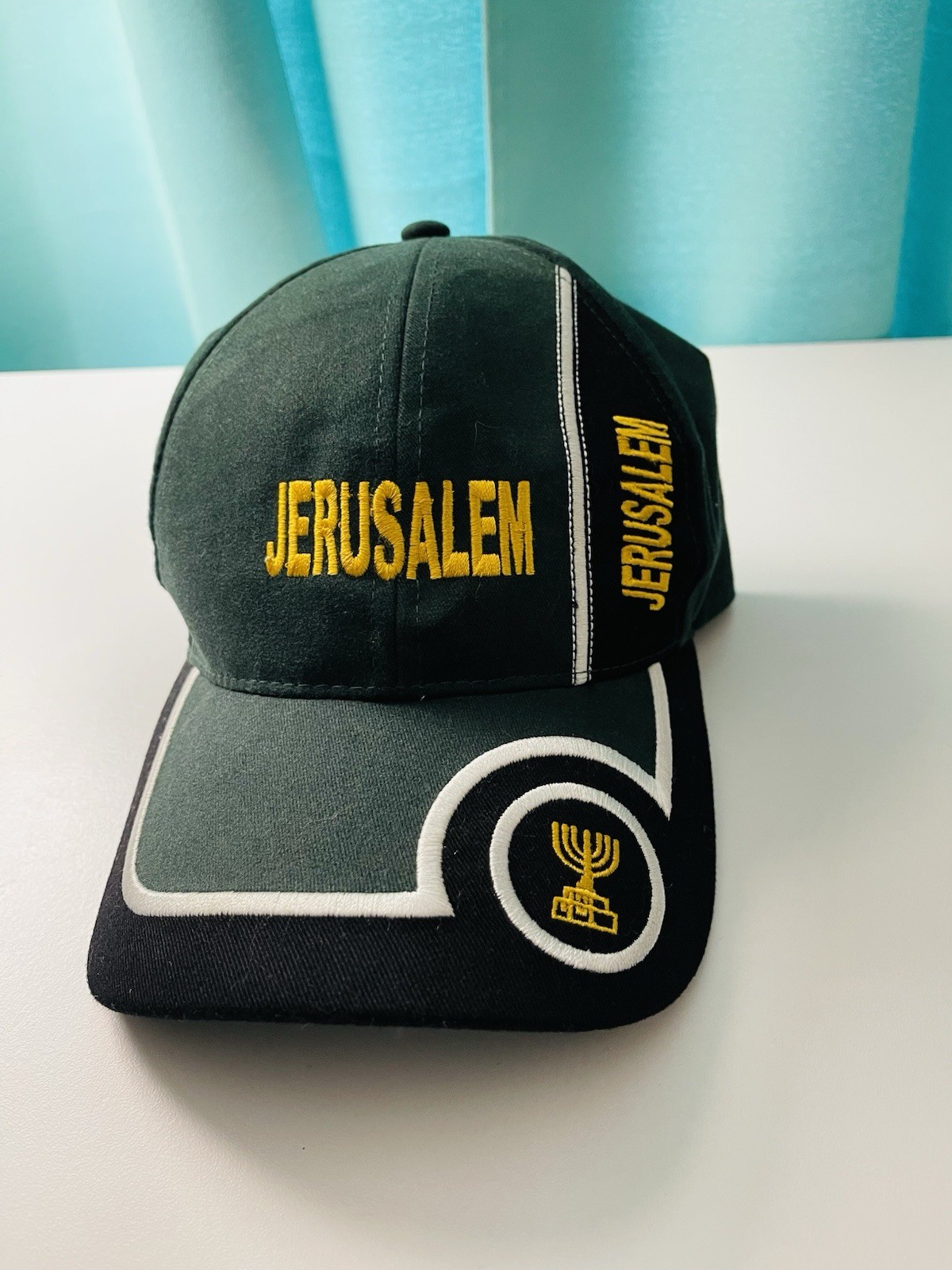 Jerusalem Green and Black Adjustable Baseball Hat… - image 2