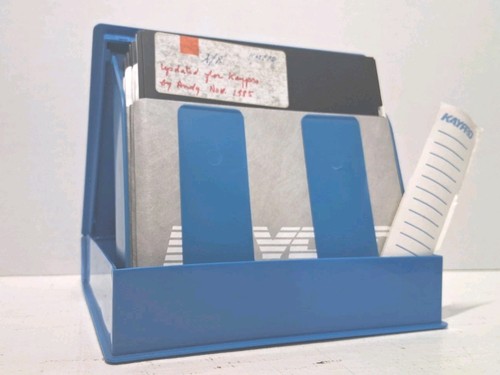 Lot 14+ Vintage 5.25" Floppy Disks 1982-85 Kaypro CP/M Maxell Verbatim Case