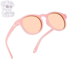 Baby Sunglasses with Strap - UV Protection Pebble Sunglasses, Polarized, Bendabl