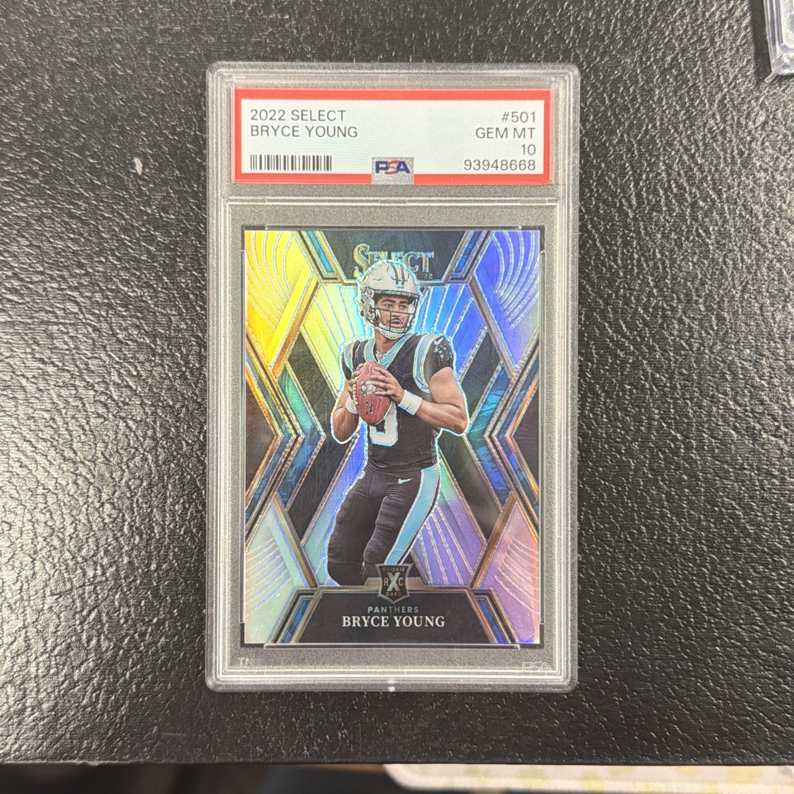 2022 Panini Select Bryce Young Rookie XRC Silver Prizm Carolina Panthers PSA 10