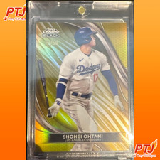 Shohei Ohtani 2024 Topps Chrome Black Gold Refractor /50 Jersey # 17 MLB Card