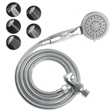 Handheld Shower Head with On/Off Switch - 5 Spray Settings 6.5 Feet Extra Lon...