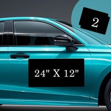 Black Blank Car Magnets With 40 Mils 2 Pack 24 X 12 Car Magnets And Decal...