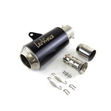 Slip-on 51mm 2" Universal Motorcycle Exhaust Muffler Pipe Tail Tips Black