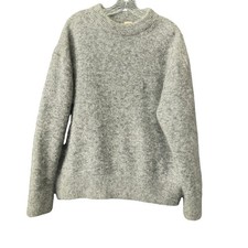 H M Gray Mohair  Wool Sweater Medium Oversized
