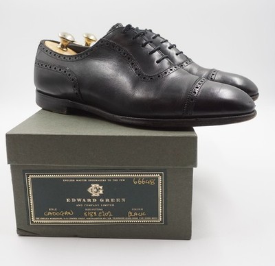 Edward Green Halbschuhe Brogue Oxford EU 42 (UK 8 / 8 ½) schwarz + Schuhspanner