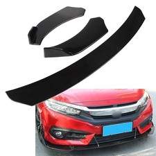 1 Satz Universal Auto schwarz Frontspoiler Lip Chin Spoiler Splitter Body Kit
