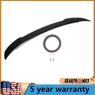 rear trunk wing gloss black wickerbill for charger hellcat spoiler