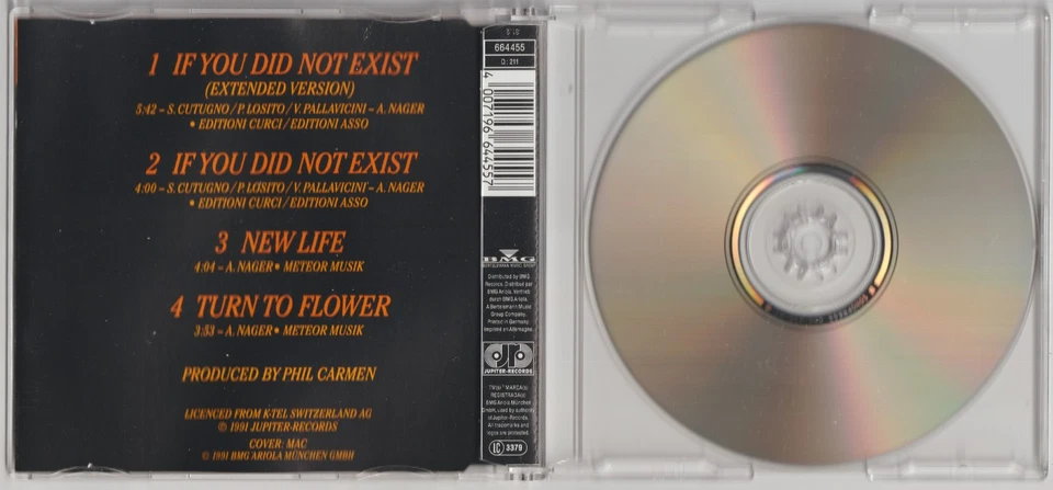 Brother and Brother - If you did not exist (1991) [4 Track Maxi-CD] - Bild 3 von 3