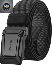 Stretch Tactical Belt for Men, Military Work Rigger Hiking 1.5" Elastic Nylon We