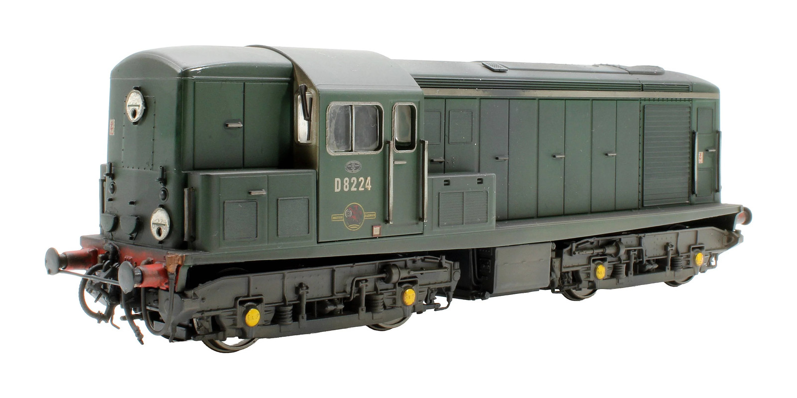 HELJAN OO GAUGE 15041 BR GREEN CLASS 15 'D8224' DIESEL LOCO *WEATHERED/LIGHTS*
